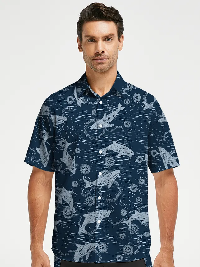 Orionride Dolphin Game Zipper Pockets Ultra Lightweight Short Sleeves Gravel Shirt sold by Orionride product image thumbnail 2