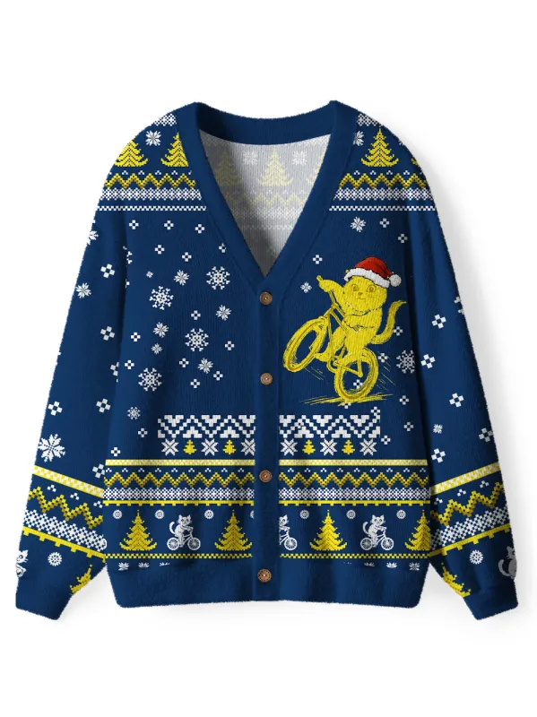 Orionride Christmas Kitten Men's Cardigan Knit Sweaters sold by Orionride