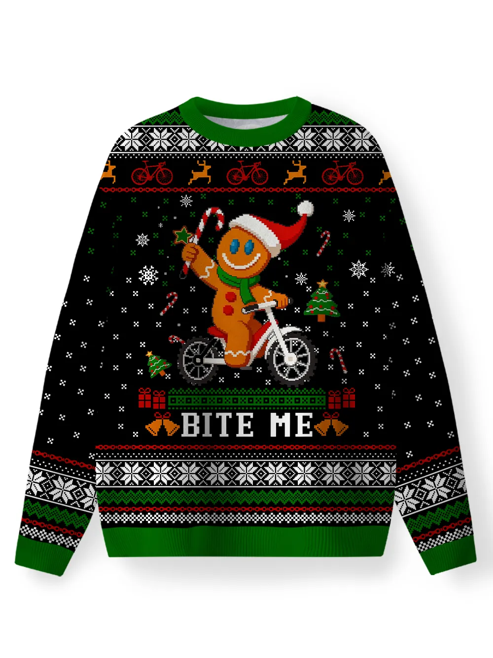 Orionride Happy Gingerbread Man Women's Sweaters sold by Orionride product image thumbnail 2