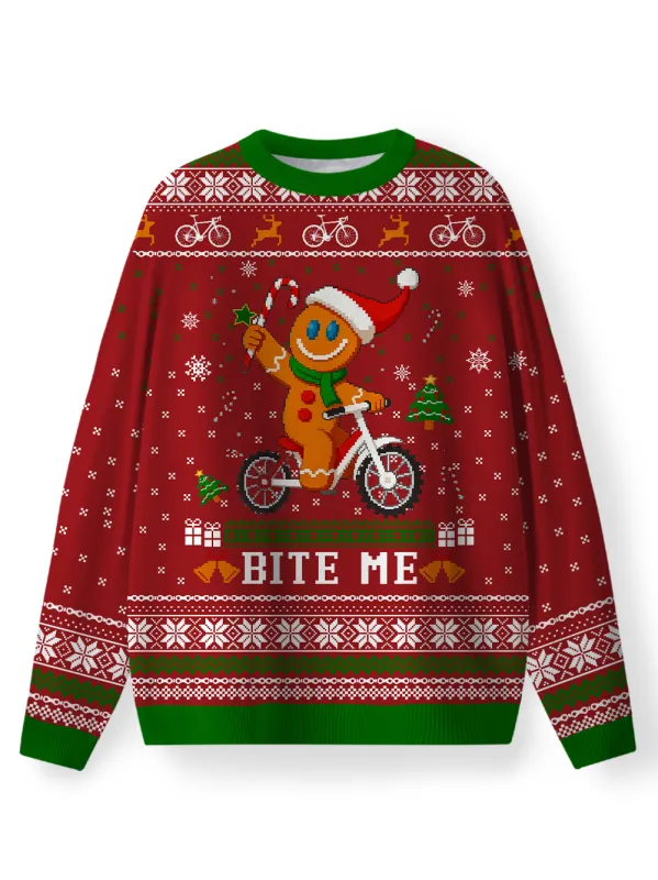Orionride Happy Gingerbread Man Women's Sweaters made by Orionride