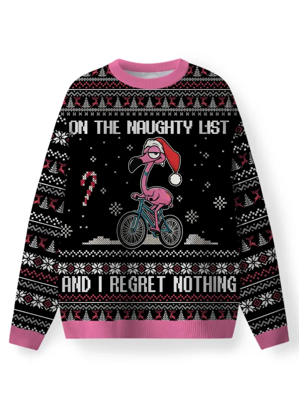 Orionride Flamingo Riding A Bicycle Women's Sweaters made by Orionride