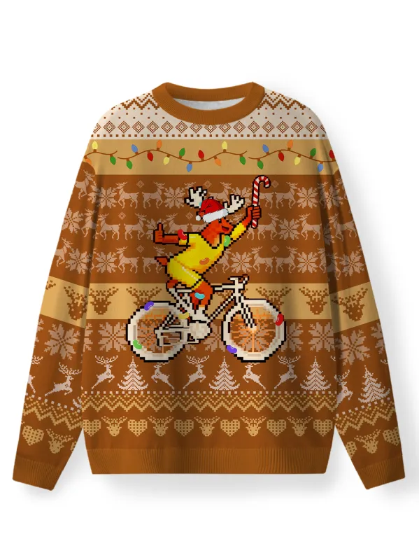 Orionride Happy Reindeer Women's Sweaters sold by Orionride