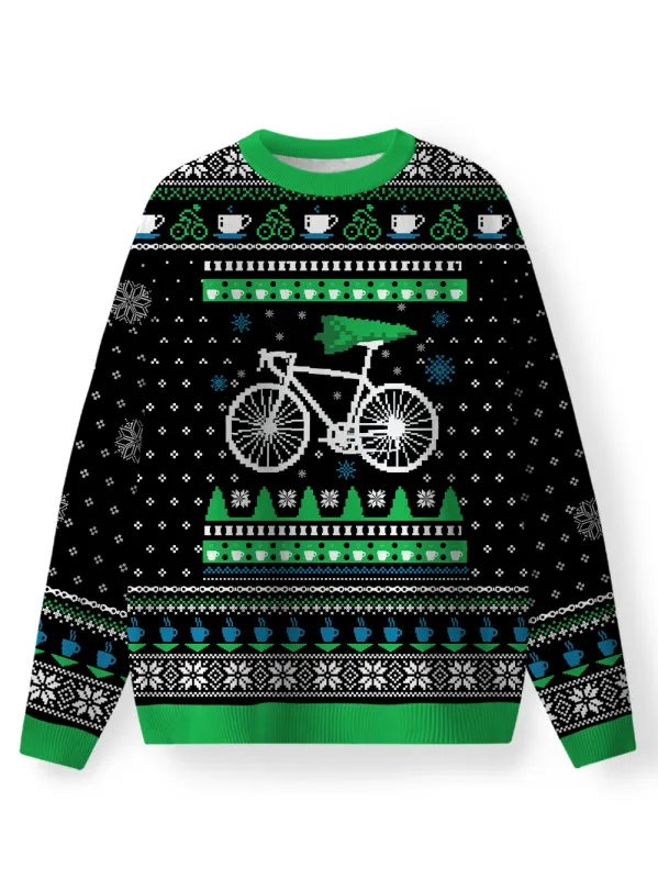 Orionride Leaf Bicycle Seat Men's Sweaters made by Orionride