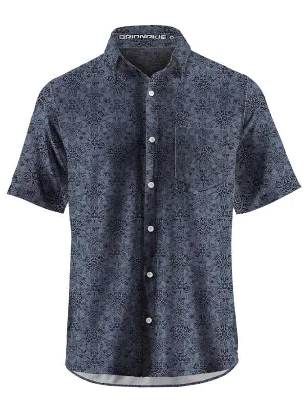 Orionride Snowflake-Shaped Parts Zipper Pockets Ultra Lightweight Short Sleeves Gravel Shirt sold by Orionride