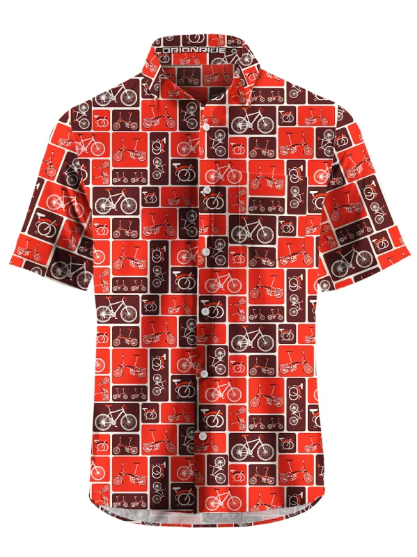 Orionride Diverse Bicycles Zipper Pockets Ultra Lightweight Short Sleeves Gravel Shirt sold by Orionride