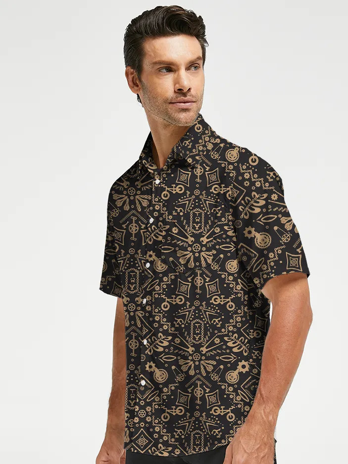 Orionride Golden Parts Zipper Pockets Ultra Lightweight Short Sleeves Gravel Shirt sold by Orionride product image thumbnail 2