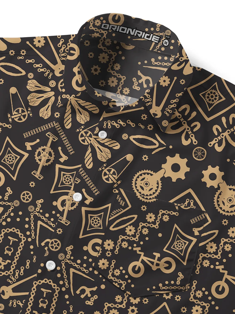 Orionride Golden Parts Zipper Pockets Ultra Lightweight Short Sleeves Gravel Shirt sold by Orionride product image thumbnail 5