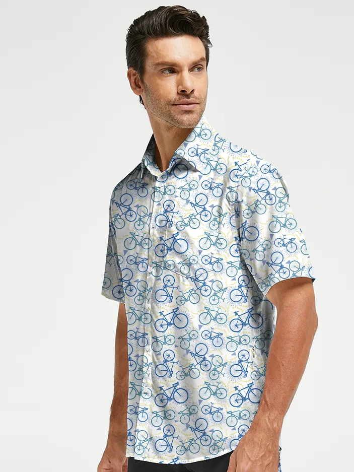 Orionride Bicycle Collection Zipper Pockets Ultra Lightweight Short Sleeves Gravel Shirt sold by Orionride product image thumbnail 2