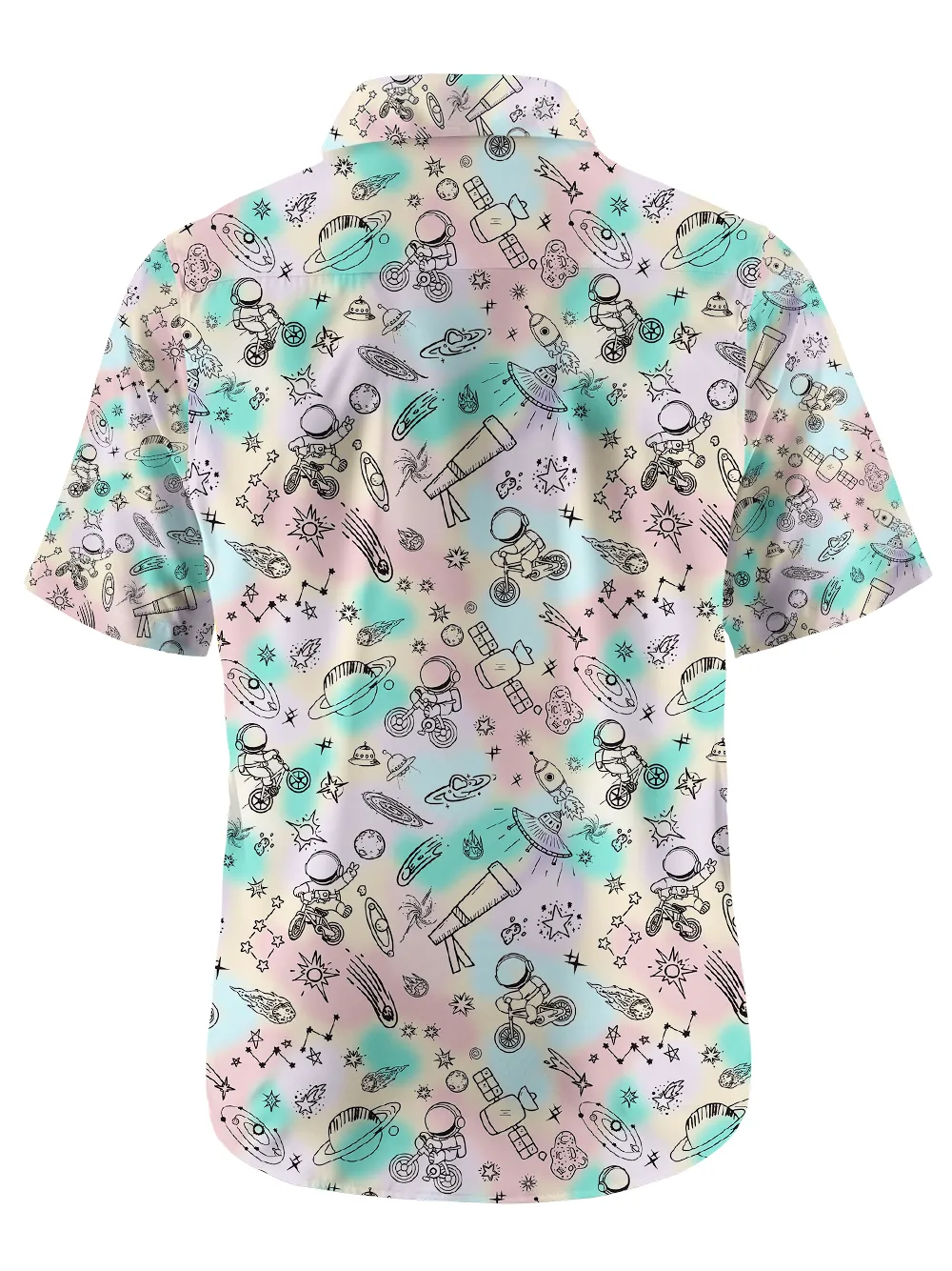 Orionride Space Exploration Zipper Pockets Ultra Lightweight Short Sleeves Gravel Shirt sold by Orionride product image thumbnail 5