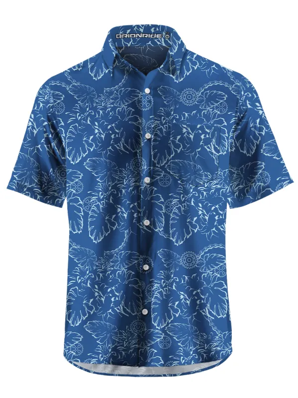 Orionride Monstera Leaves Zipper Pockets Ultra Lightweight Short Sleeves Gravel Shirt sold by Orionride