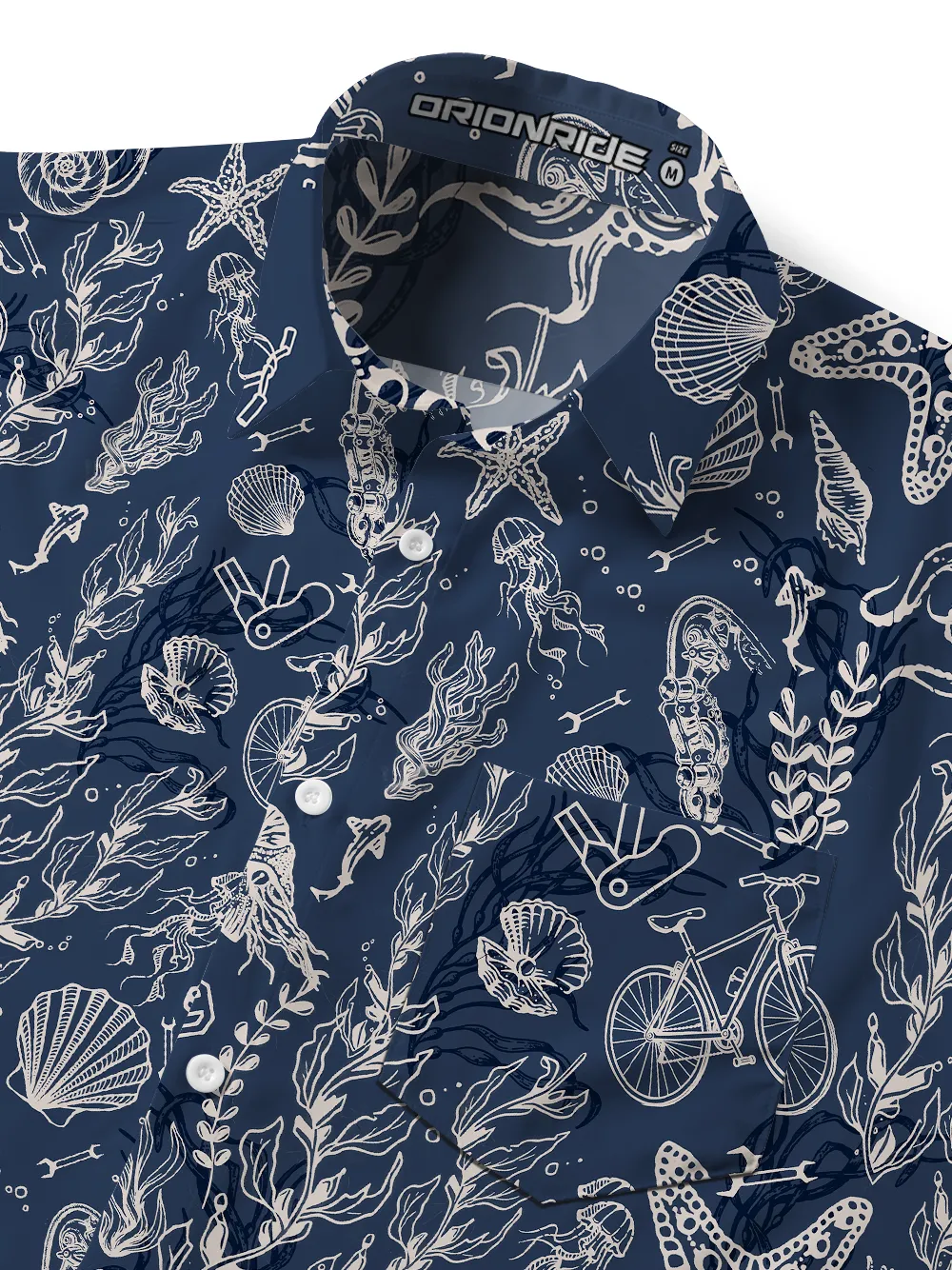 Orionride Shell Bicycle Zipper Pockets Ultra Lightweight Short Sleeves Gravel Shirt sold by Orionride product image thumbnail 5