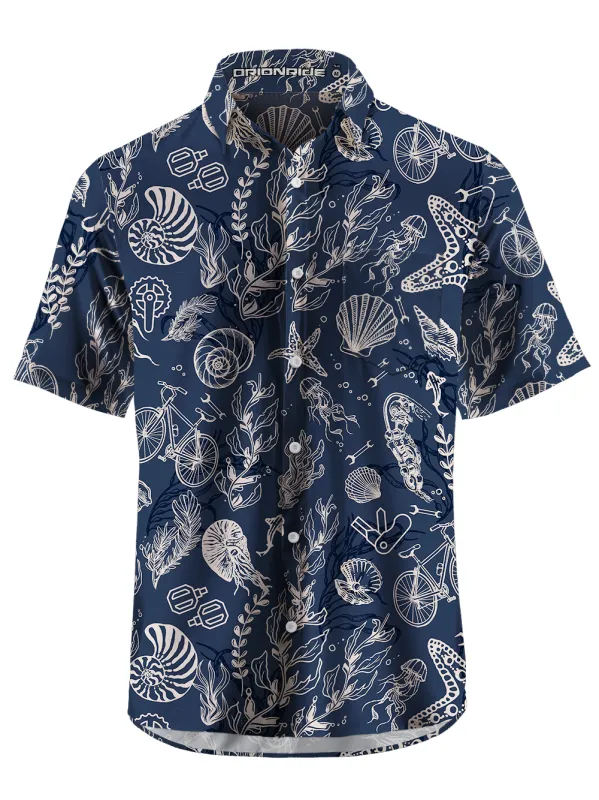 Orionride Shell Bicycle Zipper Pockets Ultra Lightweight Short Sleeves Gravel Shirt sold by Orionride