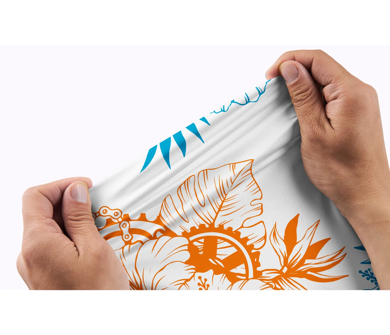 Orionride Bright Hibiscus Flowers Men's Polo Shirt sold by Orionride product image thumbnail 3