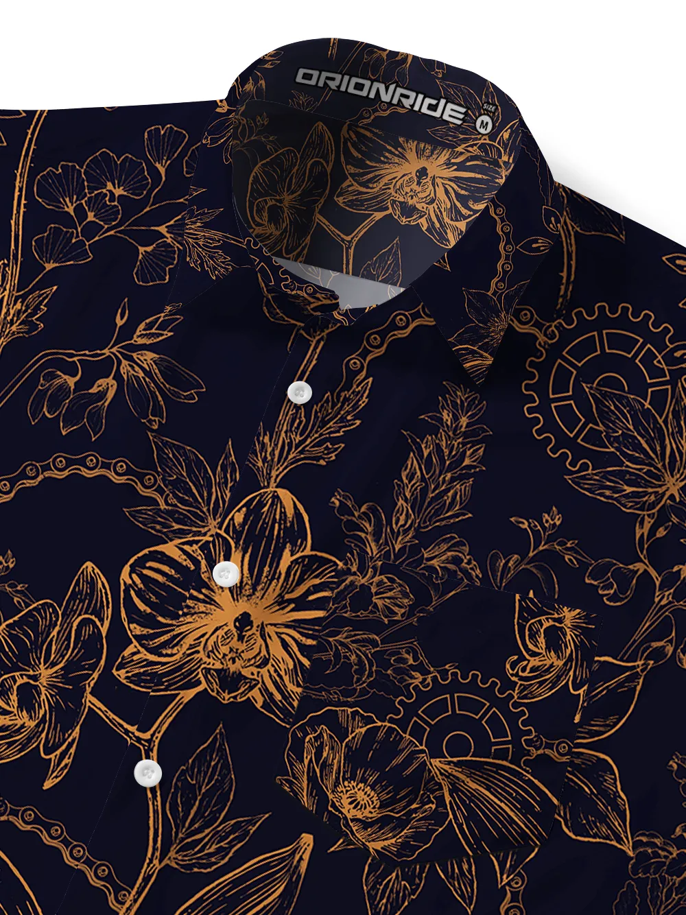 Orionride Golden Daffodils Zipper Pockets Ultra Lightweight Short Sleeves Gravel Shirt sold by Orionride product image thumbnail 4