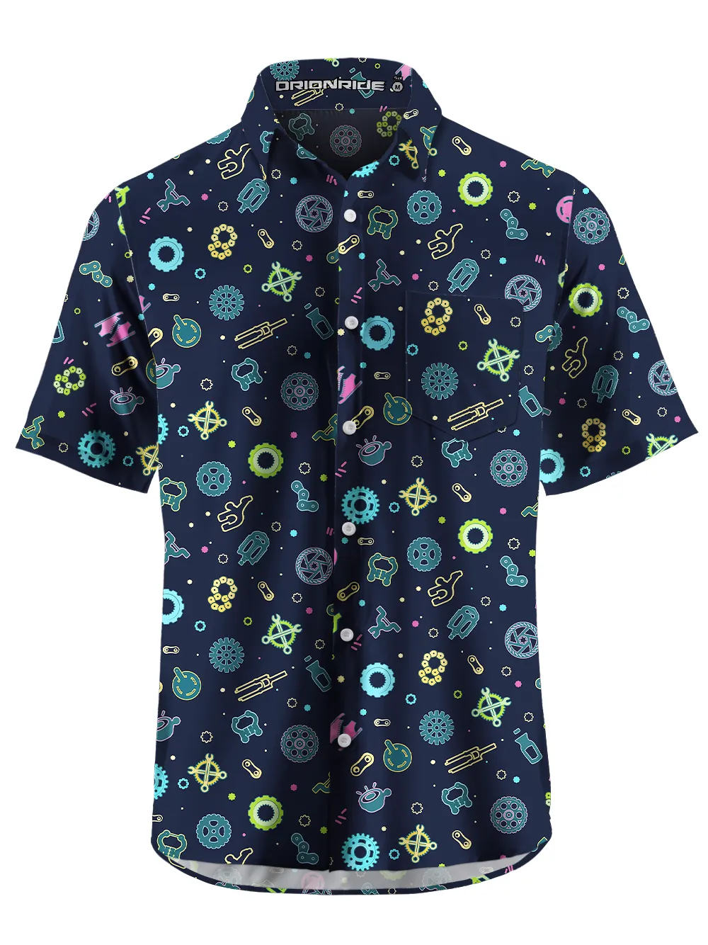 Orionride Light-Up Parts Zipper Pockets Ultra Lightweight Short Sleeves Gravel Shirt sold by Orionride