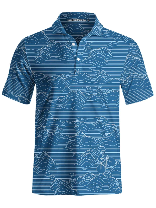 Orionride Cycling Travels Men's Polo Shirt sold by Orionride