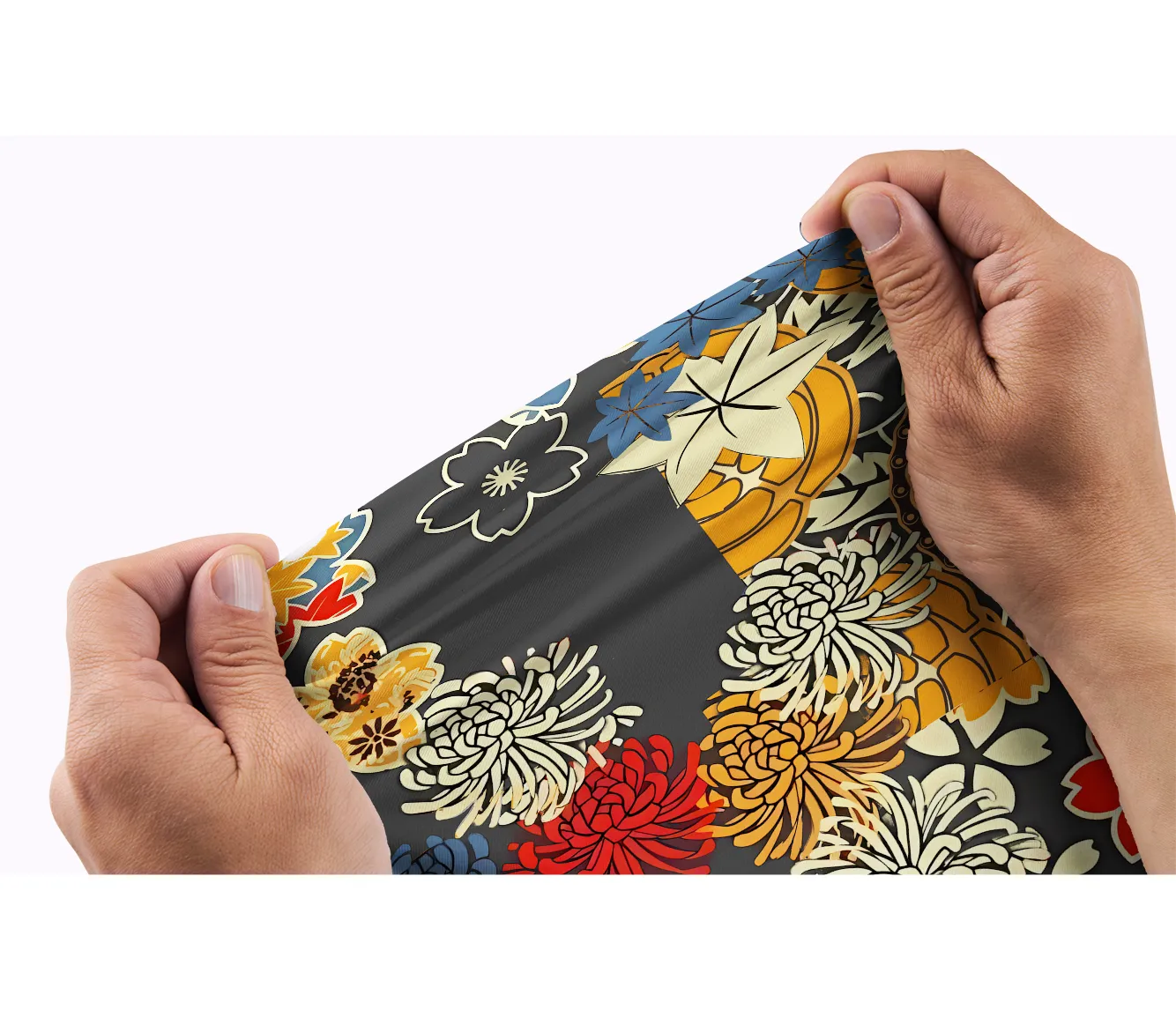 Orionride Unique Gear Flower Men's Polo Shirt sold by Orionride product image thumbnail 3