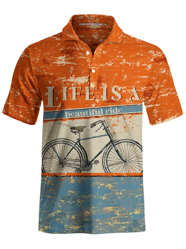 Orionride Beautiful Ride Men's Polo Shirt sold by Orionride