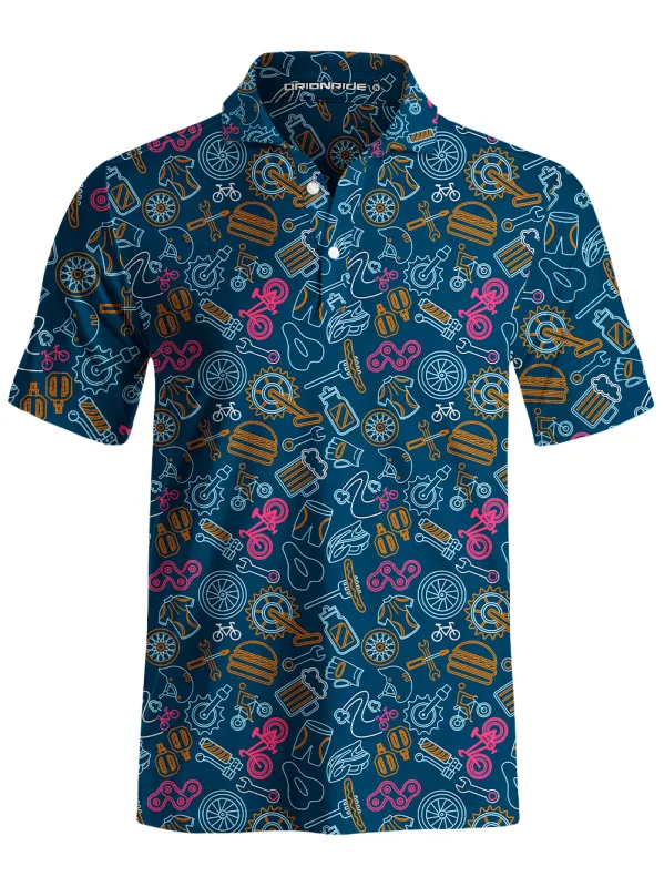Orionride Weekend BBQ Men's Polo Shirt sold by Orionride