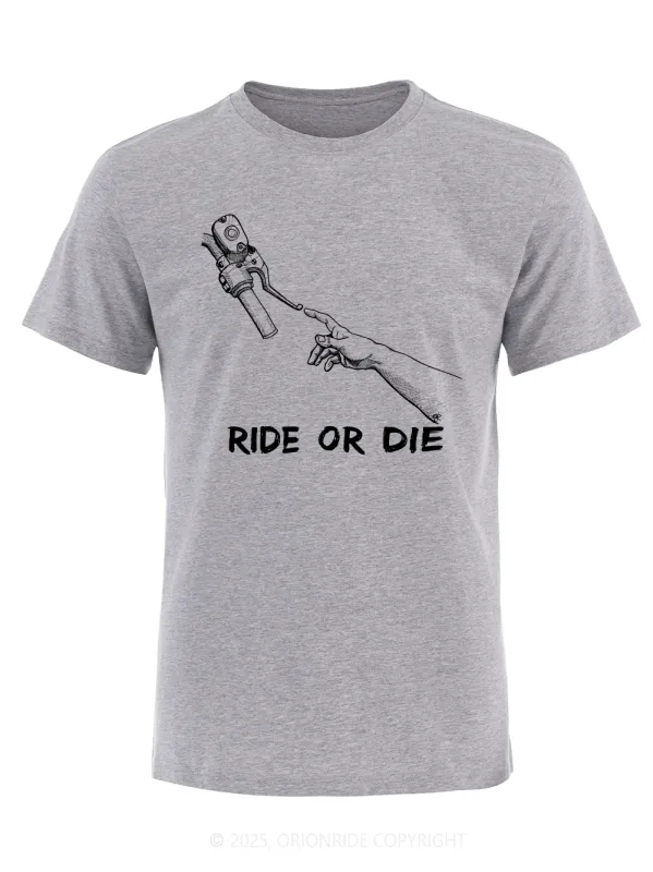 Orionride Ride Or Die Short Sleeves Bike T-Shirt sold by Orionride