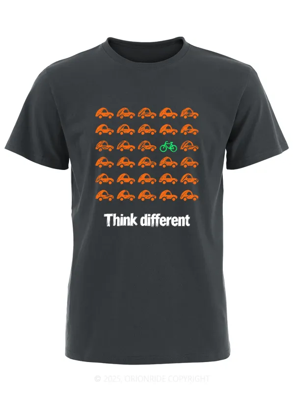 Orionride Think Different Short Sleeves Bike T-Shirt sold by Orionride