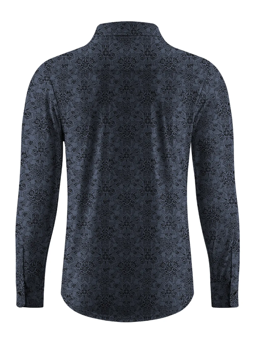 Orionride Snowflake-Shaped Parts Men's Stretchy Breathable Long Sleeve Gravel Shirt sold by Orionride product image thumbnail 3