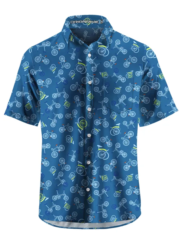 Orionride Bicycle World Zipper Pockets Ultra Lightweight Short Sleeves Gravel Shirt sold by Orionride