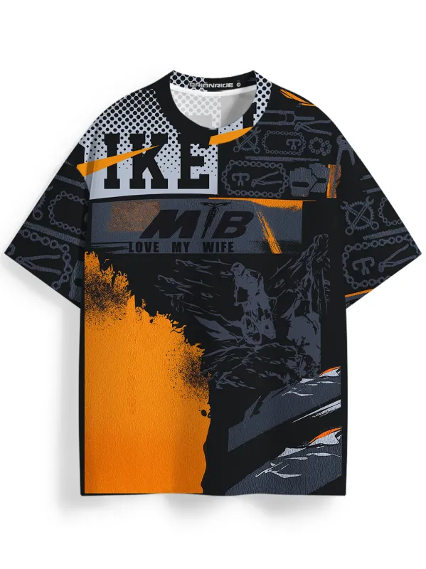 Orionride Determination To Ride Oversized All-Over Print T-Shirt made by Orionride