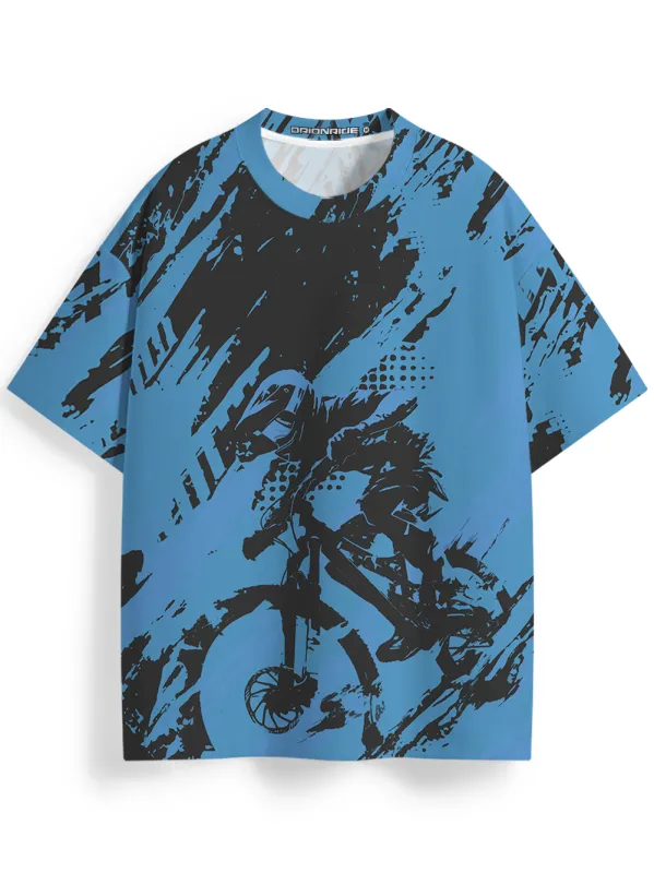 Orionride Intense Cycling Tour Oversized All-Over Print T-Shirt made by Orionride