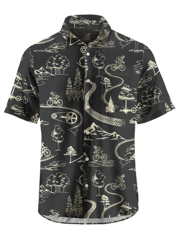 Orionride Traces Of Courage Zipper Pockets Ultra Lightweight Short Sleeves Gravel Shirt sold by Orionride