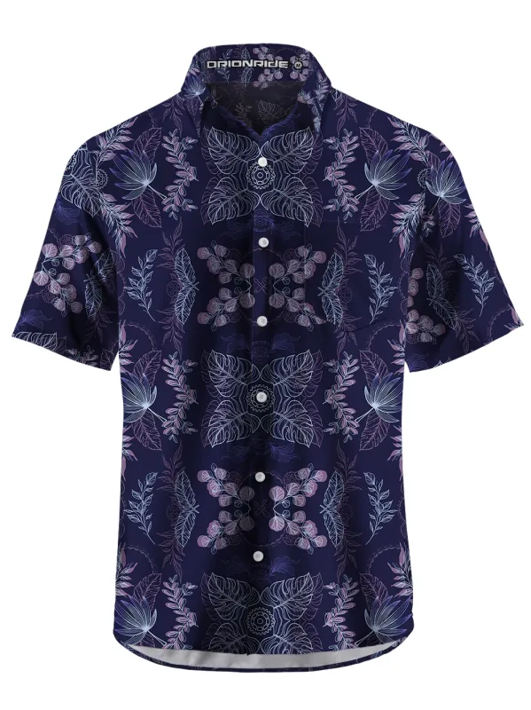 Orionride Gears In Flowers Zipper Pockets Ultra Lightweight Short Sleeves Gravel Shirt sold by Orionride