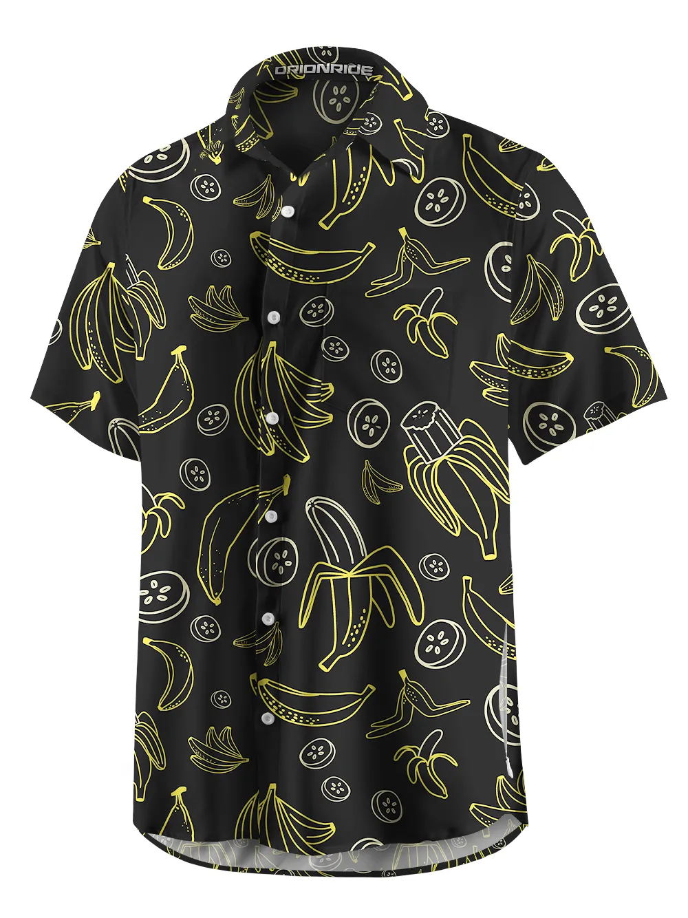 Orionride Energetic Bananas Zipper Pockets Ultra Lightweight Short Sleeves Gravel Shirt sold by Orionride product image thumbnail 2