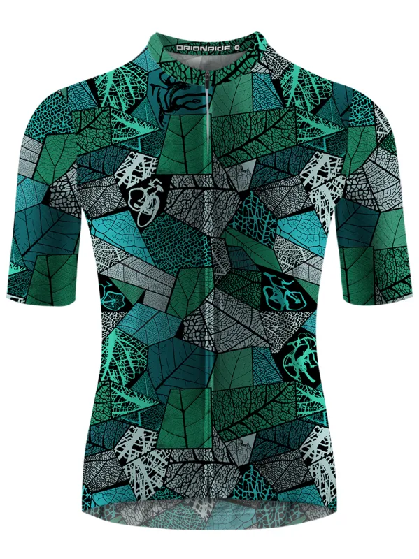 Orionride Leaf Stitching Bicycle Short Sleeves Cycling Jersey sold by Orionride