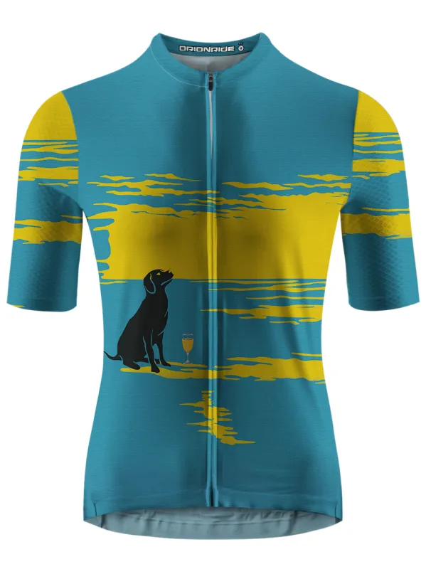 Orionride Labrador on The Beach Short Sleeves Cycling Jersey sold by Orionride