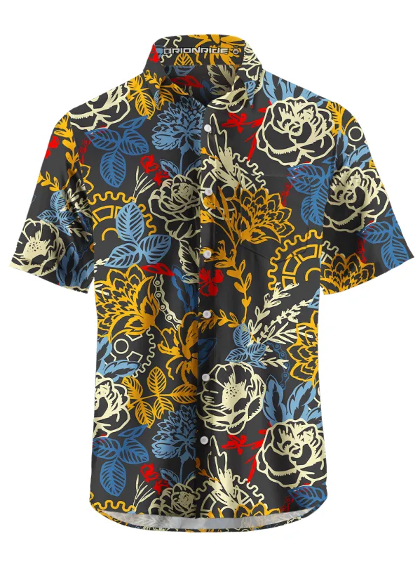 Orionride Sunshine Garden Zipper Pockets Ultra Lightweight Short Sleeves Gravel Shirt sold by Orionride