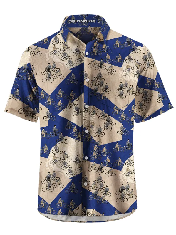 Orionride Cyclist Gathering Zipper Pockets Ultra Lightweight Short Sleeves Gravel Shirt sold by Orionride