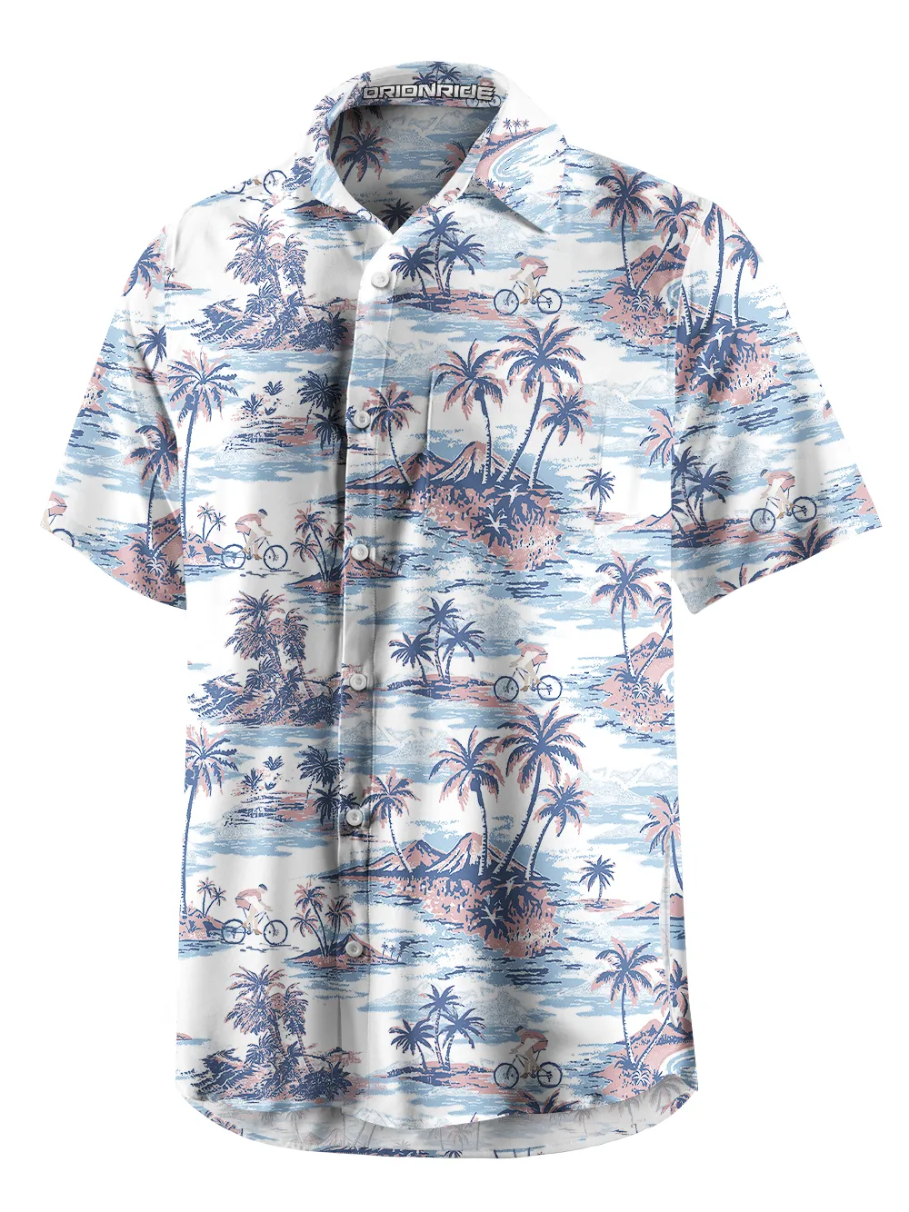 Orionride Dreamy Island Zipper Pockets Ultra Lightweight Short Sleeves Gravel Shirt sold by Orionride product image thumbnail 2