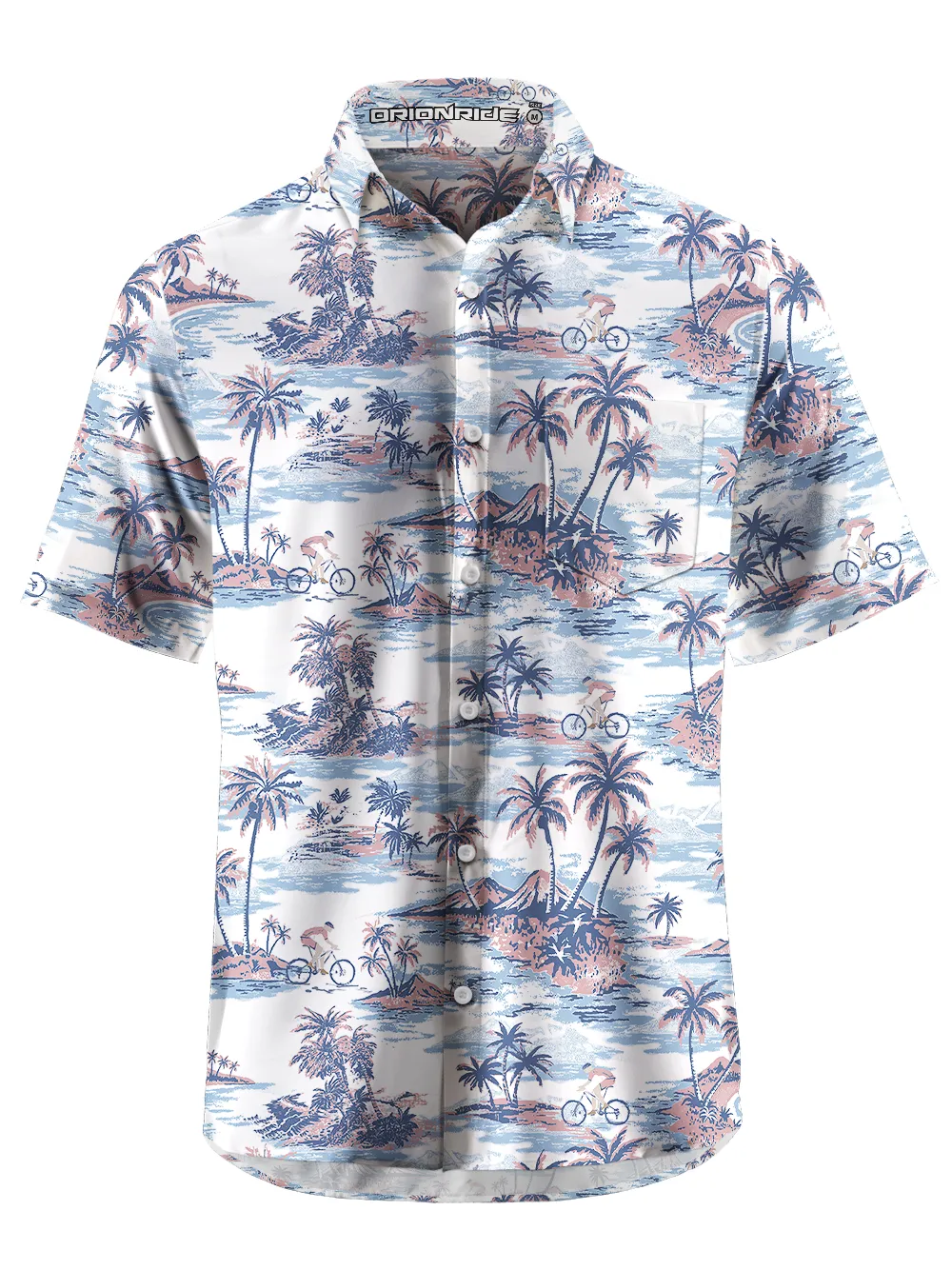 Orionride Dreamy Island Zipper Pockets Ultra Lightweight Short Sleeves Gravel Shirt sold by Orionride