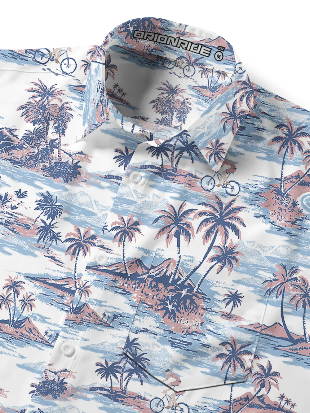 Orionride Dreamy Island Zipper Pockets Ultra Lightweight Short Sleeves Gravel Shirt sold by Orionride product image thumbnail 4