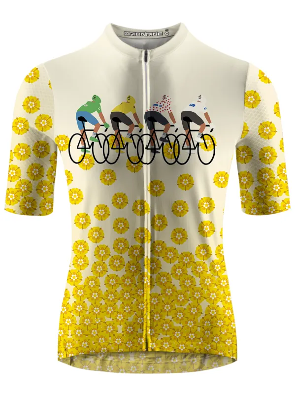 Orionride Pedal To The Bloom Short Sleeves Cycling Jersey sold by Orionride