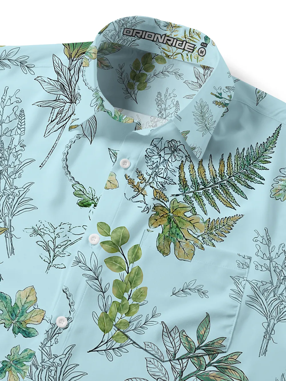 Orionride Olive Branch Zipper Pockets Ultra Lightweight Short Sleeves Gravel Shirt sold by Orionride product image thumbnail 4