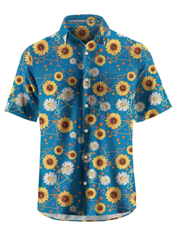 Orionride Short Sleeves Daisy Bike Ultra Lightweight Hawaiian shirt sold by Orionride