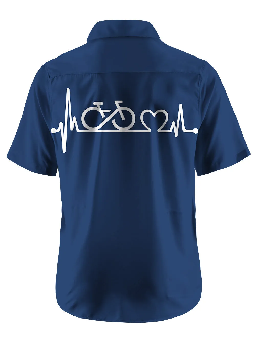 Orionride Bike Heartbeat Ultra Lightweight Short Sleeves Hawaiian shirt sold by Orionride product image thumbnail 2