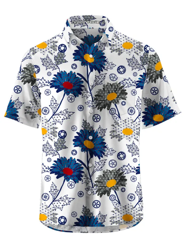 Orionride Wild Flowers Ultra Lightweight Short Sleeves Hawaiian shirt sold by Orionride