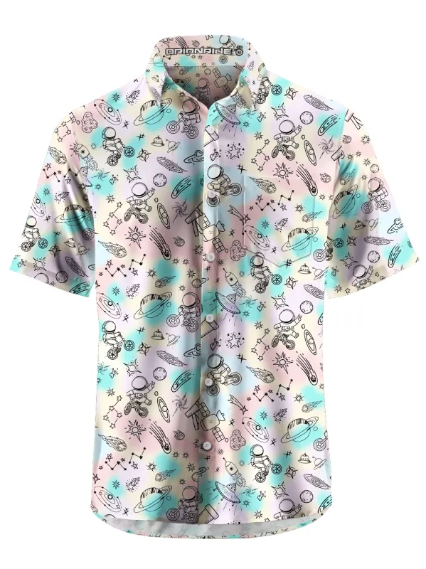Orionride Space Exploration Ultra Lightweight Short Sleeves Hawaiian shirt sold by Orionride