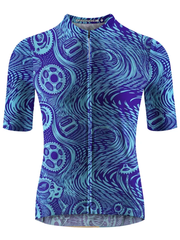 Orionride Mechanical Pattern Short Sleeves Cycling Jersey sold by Orionride