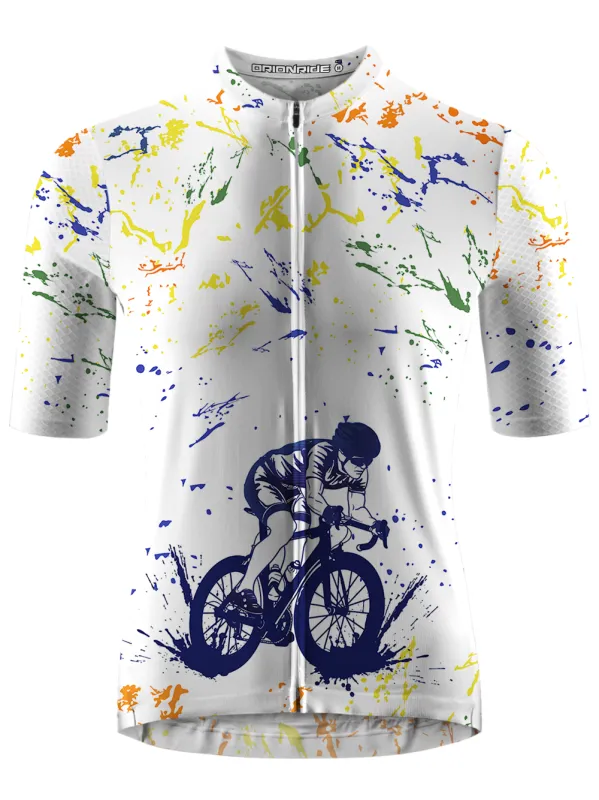 Orionride Ink Art Short Sleeves Cycling Jersey sold by Orionride