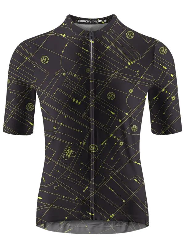 Orionride Golden Lines Short Sleeves Cycling Jersey sold by Orionride