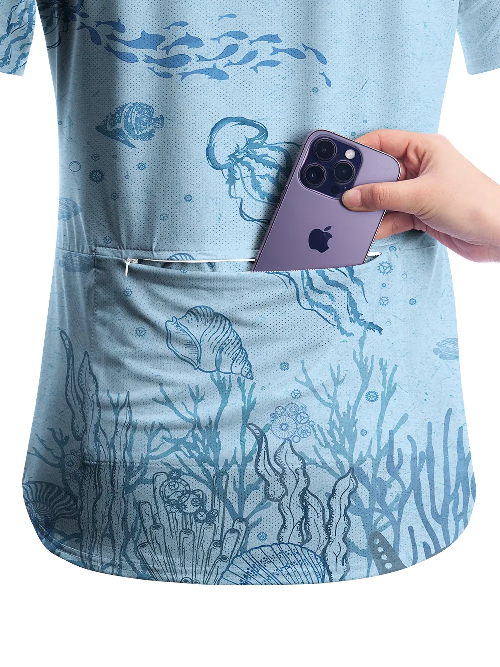 Orionride Ocean Jellyfish Women's Breathable Short Sleeve T-shirt sold by Orionride product image thumbnail 5