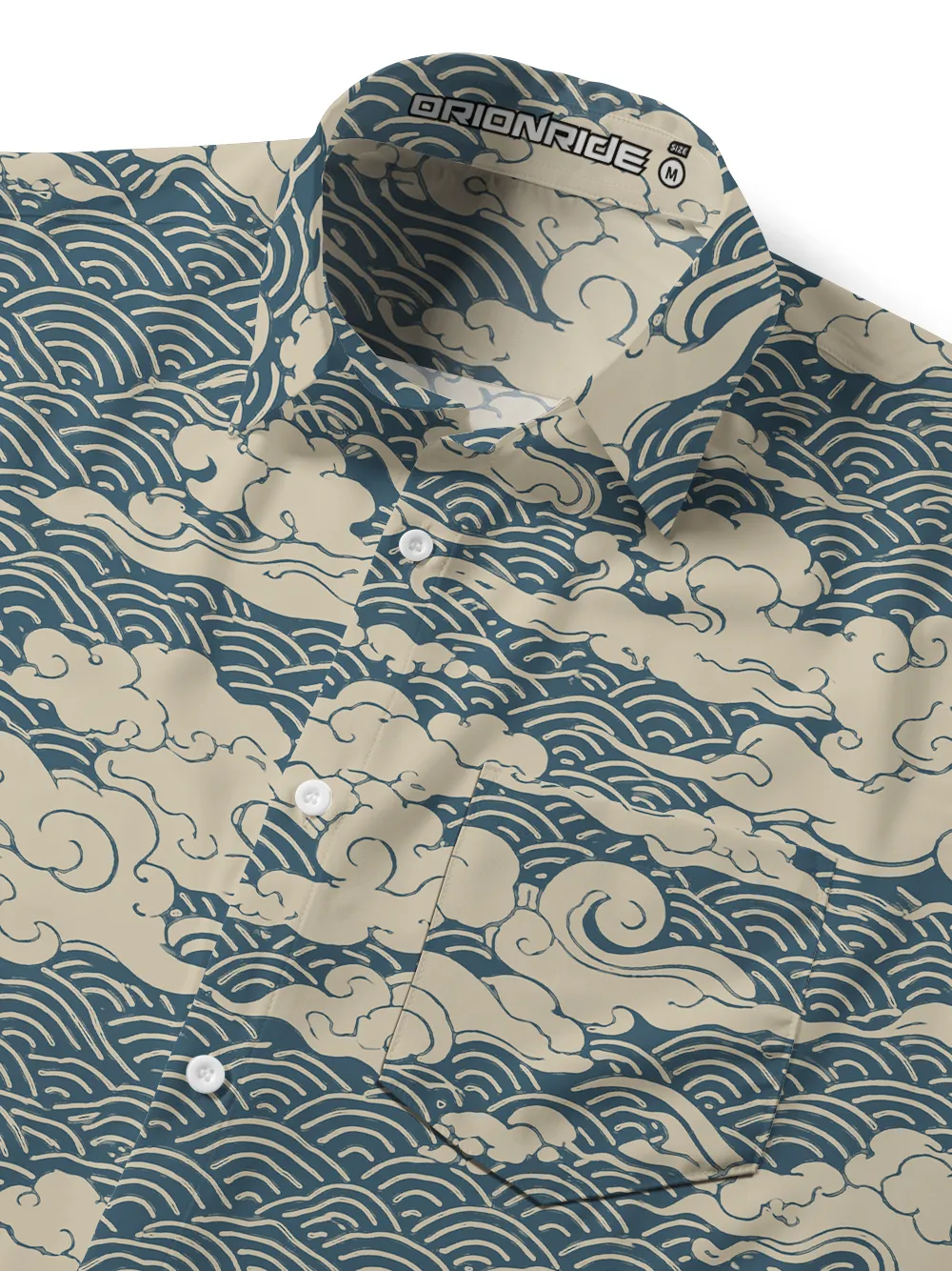 Orionride Above The Clouds Zipper Pockets Ultra Lightweight Short Sleeves Gravel Shirt sold by Orionride product image thumbnail 4